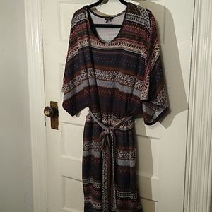 Sami & Jo 1X Boho Eclectic Dress 2 layers
